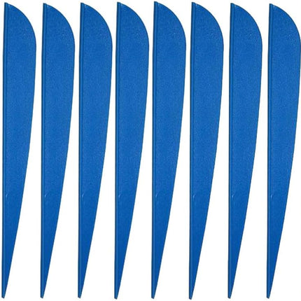 ISPORT 2.5'' 3" 4'' 5'' Archery Vanes Fletches Plastic DIY Arrow Fletching 50pcs 100pcs 3 Color Mixed Random - 3''.