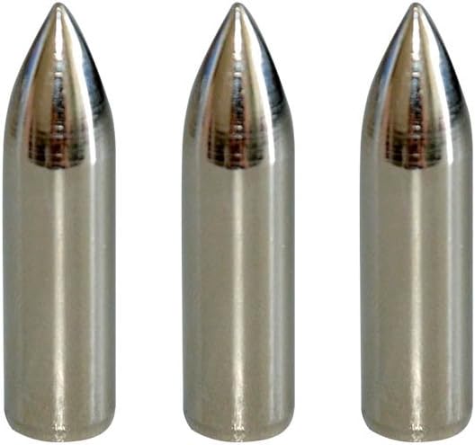 100 Grain Glue on Field Points Archery Replacement Practice Target Arrow Tips 12 Pack -.