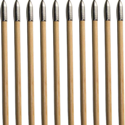 100 Grain Glue on Field Points Archery Replacement Practice Target Arrow Tips 12 Pack -.