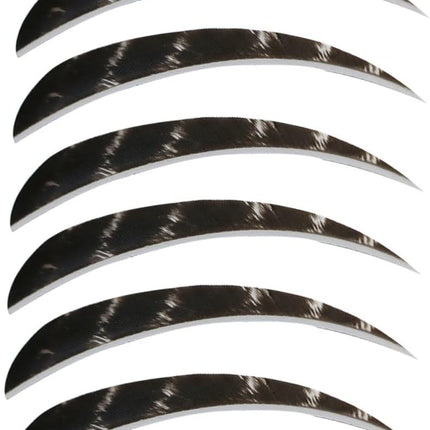 50pcs Turkey Feather Fletching 4'' / 5'' Right Wing Drop-Shaped Arrow Fletches Feathers Vanes for DIY Hunting Arrows Accessories Wooden Bamboo - 4inch.