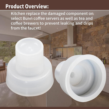 6 Pack 00600.1000 Faucet Silicone Rubber Seat Cup, Fit for Bunn Beverage Equipment (6) -.