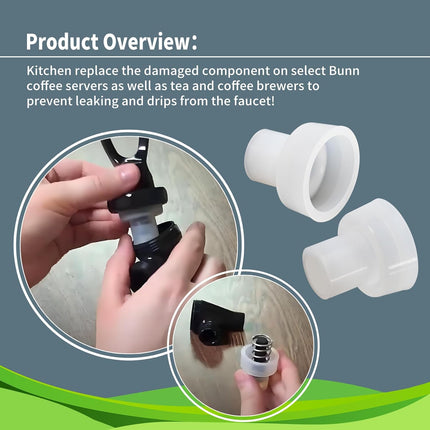 15 Pack 00600.1000 Faucet Silicone Seat Cup Compatible with Bunn Tea Maker Coffee Maker,Tea urns Nozzles Replacment Parts,Fits 1GDSG and Digital TF Server Series Brewers Warmers. -.