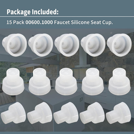 15 Pack 00600.1000 Faucet Silicone Seat Cup Compatible with Bunn Tea Maker Coffee Maker,Tea urns Nozzles Replacment Parts,Fits 1GDSG and Digital TF Server Series Brewers Warmers. -.