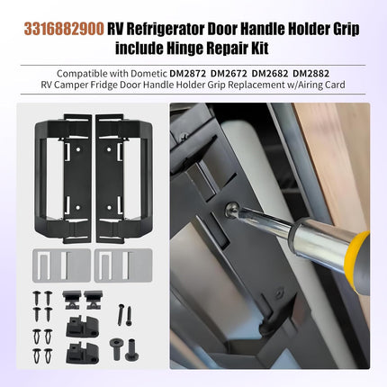 3316882900 RV Refrigerator Door Handle Replacement,Fridge Compatible with Dometic Camper Refrigerator,Fit for DM2872 DM2672 DM2682 DM2882 -.