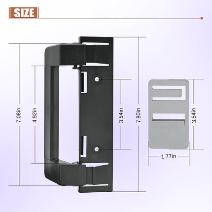 3316882900 RV Refrigerator Door Handle Replacement,Fridge Compatible with Dometic Camper Refrigerator,Fit for DM2872 DM2672 DM2682 DM2882 -.