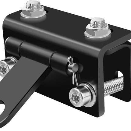 Universal Snowmobile Bumper Hitch Tongue Type Tow Carrier Compatible with Ski Doo Polaris REV Arctic Cat Yamaha and More, Adjustable Heavy-Duty Steel Sled Trailer Towing Hook -.