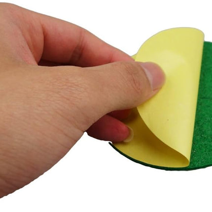 12 Pack Self Adhesive Air Hockey Mallet Felt Pads, Green, 94mm (green-12 Pack).
