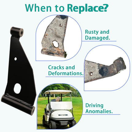 Control Arm Delta A-Plate for 2004+ Club Car Precedent & 2018-up Tempo Golf Carts 102287301/103388501 (Control A-Arm Kit) -.