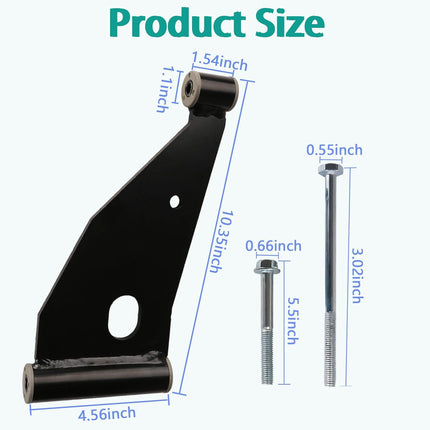 Control Arm Delta A-Plate for 2004+ Club Car Precedent & 2018-up Tempo Golf Carts 102287301/103388501 (Control A-Arm Kit) -.
