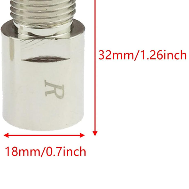Bike Pedal Extenders, Fit 9/16 inch Spindle Pedals Bike, Extend by 20mm/0.79inch.
