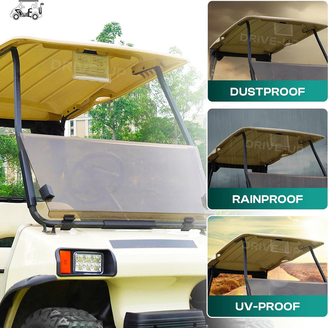 Golf Cart Transparent Hinged Message Holder for Club Car Models -.