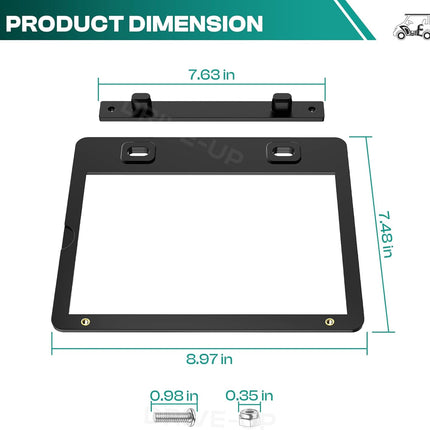 Golf Cart Black Deluxe Message Holder for Club Car Cart, OEM 101808302 2 PCS -.