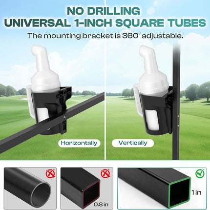 Universal Divot Filler Sand Bottle with Rattle Proof Holder Suitable for Yamaha, EZGO and Club Car Golf Cart 2 pcs -.