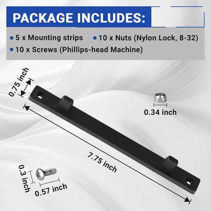 Golf Cart Transparent Hinged Message Holder Mounting Strip for Club Car Models OEM 101904801 -.