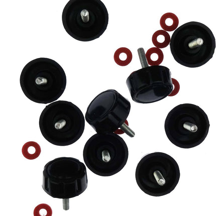 10 Pack Screws Nuts Caps for Fishing Spinning Reels Knob Power Handle Grip.