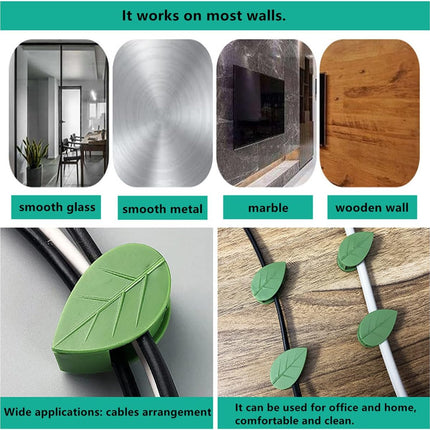 60 Pcs Plant Climbing Wall Fixture Clips Acrylic Self-Adhesive Sticker Fixer Vine Traction Invisible Holder Green Leaf Vines Hook Fixing Clip Indoor Outdoor Decoration - 60PCS.