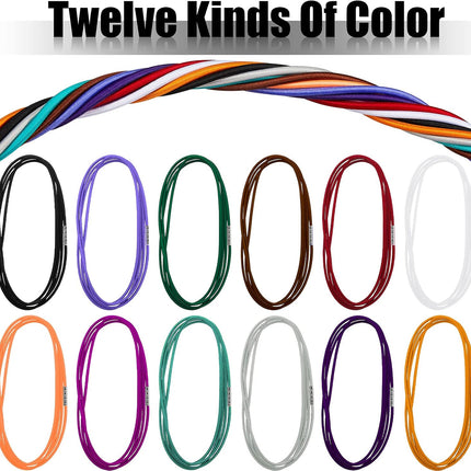 12 Trash Can Rubber Bands 13-30 Gallon Garbage Cans, 3.28 ft, Colorful Large for Home Kitchen Office Indoor and Outdoor Party -.