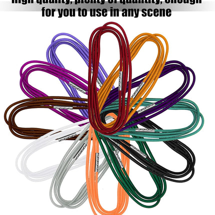 12 Trash Can Rubber Bands 13-30 Gallon Garbage Cans, 3.28 ft, Colorful Large for Home Kitchen Office Indoor and Outdoor Party -.