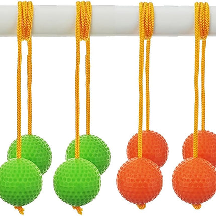 12 Pack Ladder Balls Toss Ball Replacement with Storage Bag for Match (red Blue Orange Green) Red Green.