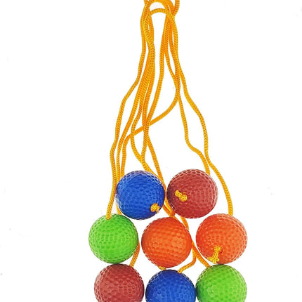 12 Pack Ladder Balls Toss Ball Replacement with Storage Bag for Match (red Blue Orange Green) Red Green.