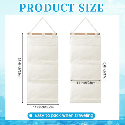2 Pcs Fish Extenders Cruise Gift Hanger with 3 Pockets 2026 Fe Hanging Cabin Door Organizer Line for Travel Essentials Exchanges and Pixie Dust(White) White -.