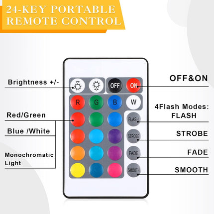 4 Pieces Wood LED Display Light Base Crystal Stand Remote Control Round 16 Lighting Modes Wooden Lighted Holder Colorful Pedestal for Glass Resin Ball(Black) black -.