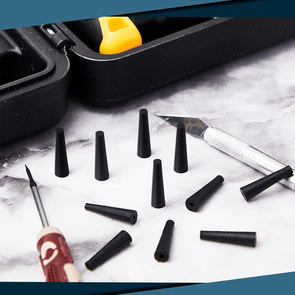 60 Pcs Pool Solar Panels Repair Plugs Heater Kit for Swimming Panels, Black (0.250) - 0.250" Diameter.