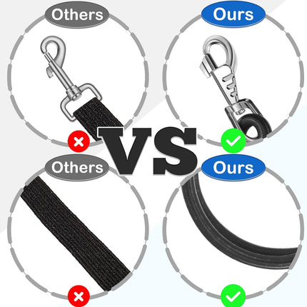 4 Pack Bungee Cross Ties Set Horse Trailer Tie Straps Bulk Cords with Snaps for Accessories, 36 Inch Long (Black) Black -.