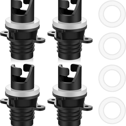 4 Pcs Inflatable Kayak Pump Adapter Compatible with Halkey Roberts Valve Paddle Board Air Hose Replacement Accessories for Boat Bed -.
