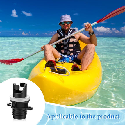 4 Pcs Inflatable Kayak Pump Adapter Compatible with Halkey Roberts Valve Paddle Board Air Hose Replacement Accessories for Boat Bed -.