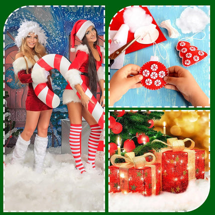 Fake Snow Decor Artificial Fluffy Fiber Stuffing White for Tree Covering Home and Party Decorations(480 G) - 480 G.