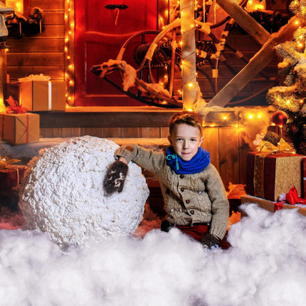 Fake Snow Decor Artificial Fluffy Fiber Stuffing White for Tree Covering Home and Party Decorations(480 G) - 480 G.