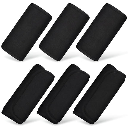6 Pieces Car Seat Strap Pads Covers for Baby Kids, Carseat Shoulder Pads, Soft Belt Cover Infant Stroller Safety Cushion Boy and Girl, 2.4 x 5.7 Inches(Black) Black -.