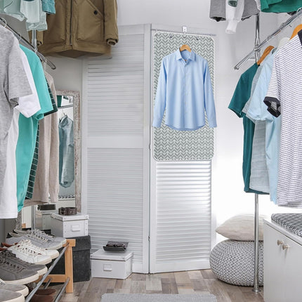 Over-the-door Steaming Station 38" x 19" Clothes Steamer with Ironing Glove 100% Cotton Cover an Aluminum Vapor Protection Layer for Home and Travel Use -.