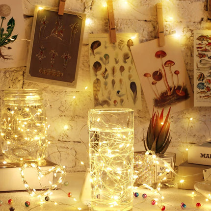 7ft 20 Fairy Lights Battery Operated [3 Styles], LED String Bulk Waterproof for Christmas Mason Jars Wedding Engagement Party Decorations Table Centerpiece(Warm,50 Pack) Warm -.