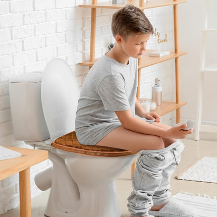 8 Pcs Toilet Seat Covers Pads for Bathroom Soft Thicker Warmer Cushion Comfortable Washable Cover with Zipper Home Reusable -.
