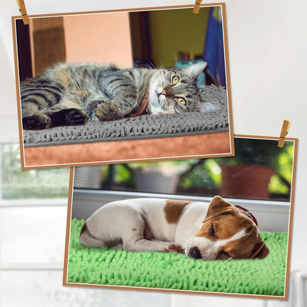 3 Pcs Guinea Pig Bedding Reusable Small Animal Bed Fleece Pee Pad Absorbency Washable Pet Soft Cage Liner for Bunny Hamsters(Pink, Green, Gray) Pink, Gray -.