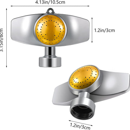 3 Pieces Metal Spot Sprinkler Circle Pattern 3/4 Inch Internal Thread Adjustable 360 Degree Square for Small Area Yard Lawn Garden Watering -.