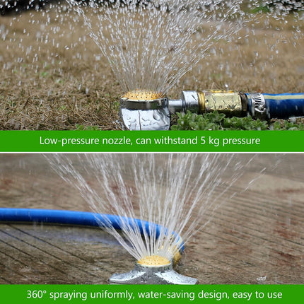 3 Pieces Metal Spot Sprinkler Circle Pattern 3/4 Inch Internal Thread Adjustable 360 Degree Square for Small Area Yard Lawn Garden Watering -.