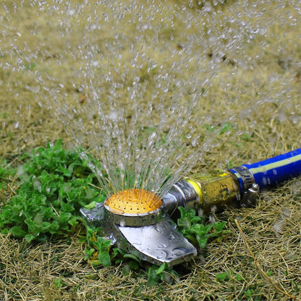 3 Pieces Metal Spot Sprinkler Circle Pattern 3/4 Inch Internal Thread Adjustable 360 Degree Square for Small Area Yard Lawn Garden Watering -.