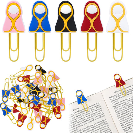30 Pcs Jesus Paper Clips Christian Bookmarks for Kids Cross Paperclip Bible Cute Virgin Mary Gift Religious Bookmark Sunday School Study Supplies Easter Mother Church Party Favor -.