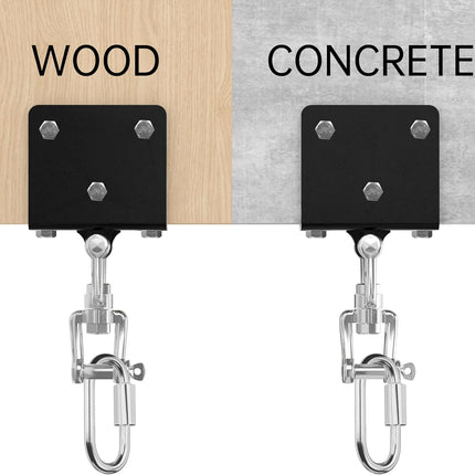 Heavy Bag Hanger for Beam Mount 360° Rotation Boxing Ceiling I-Beam Punching Hooks Fit Hanging Bags and Swings (700 LB Capacity) -.