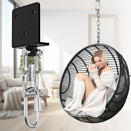 Heavy Bag Hanger for Beam Mount 360° Rotation Boxing Ceiling I-Beam Punching Hooks Fit Hanging Bags and Swings (700 LB Capacity) -.