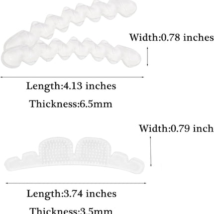 Invisible Anti-Slip Heel Foot Cushion Pads Stickers,Non-Slip Forefoot Strips Sticker Adjustable & Self-Adhesive Women Sandals high Heels Stickers (2 Pairs) -.