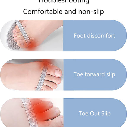Invisible Anti-Slip Heel Foot Cushion Pads Stickers,Non-Slip Forefoot Strips Sticker Adjustable & Self-Adhesive Women Sandals high Heels Stickers (2 Pairs) -.