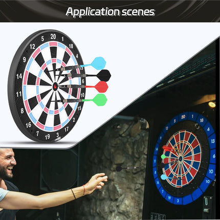 Integrated Dart Shaft and Flights Standard Shape,Black/Red/Blue/Green,4 Set (12pcs) 2BA -.