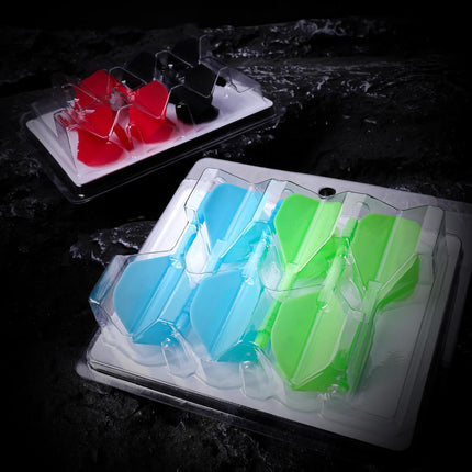 Integrated Dart Shaft and Flights Standard Shape,Black/Red/Blue/Green,4 Set (12pcs) 2BA -.