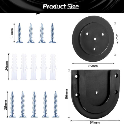 Dartboard Mounting Bracket,Dartboard Bracket Hanging Dartboards Professional,Black Black O Shaped.