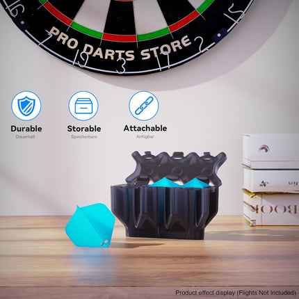 Darts Flights Storage Case | Stores Set of 3 Flight Holder Dart Accessories -.