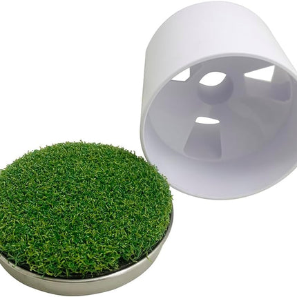 Golf Putting Cup Set with Sturdy Metal Base Practice Hole for Home Green | Indoor Training Aid to Perfect Your Stroke Heavy-Duty Stability.